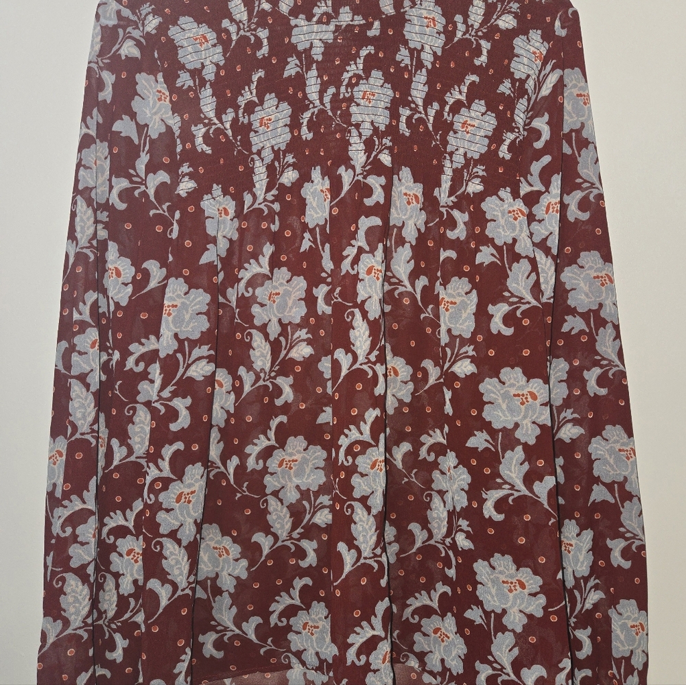 Sheer blouse size xl